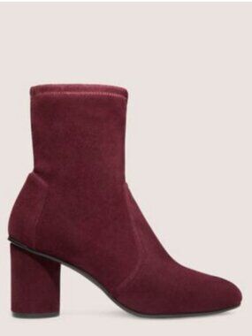 Like New Stuart Weitzman "Margot 75" Women's Burgundy Suede Ankle Boots, 7.5